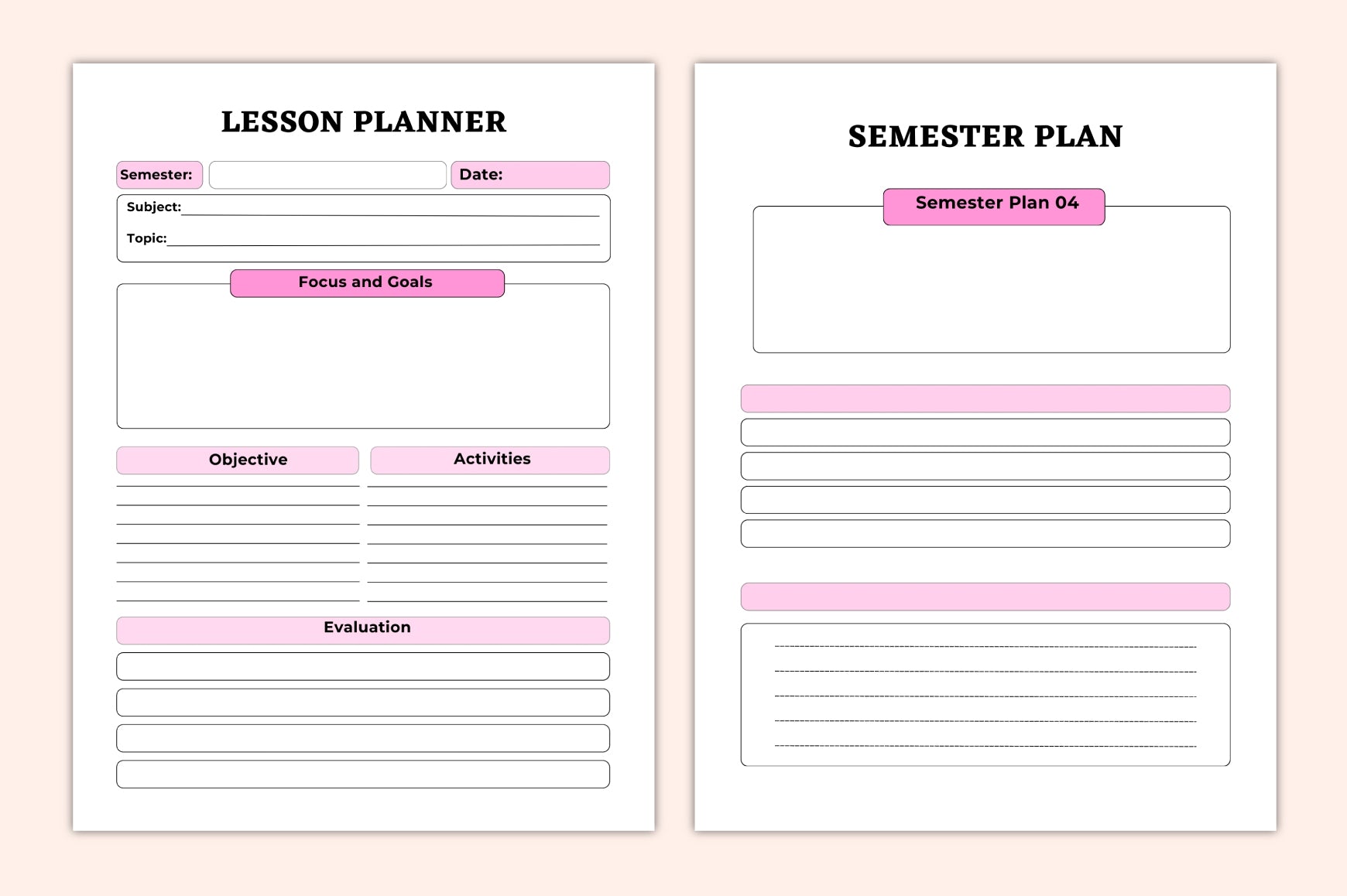 Teacher Lesson Planner