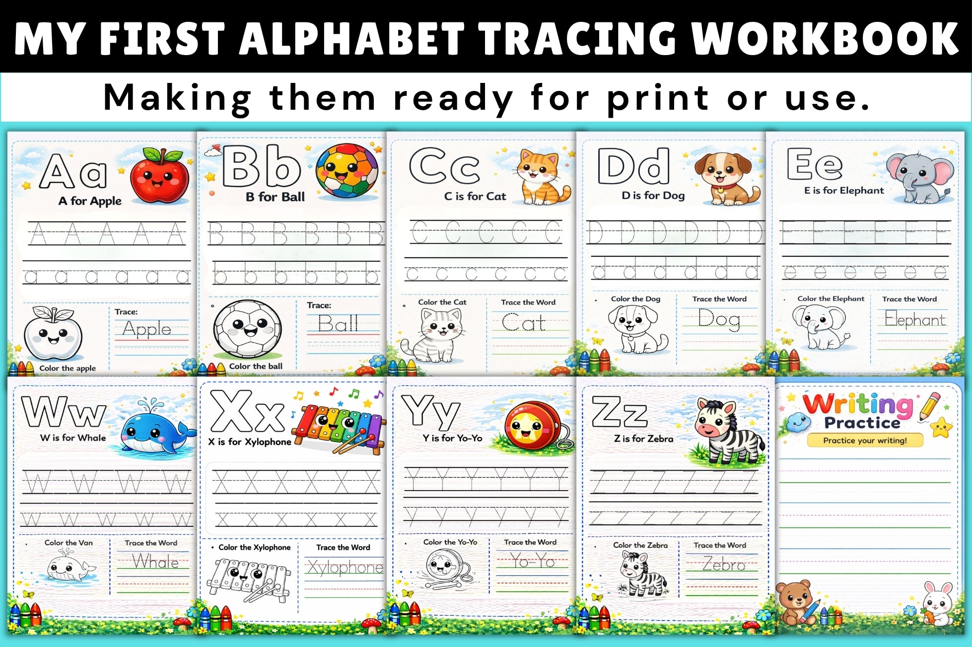 My First Alphabet Tracing Guide