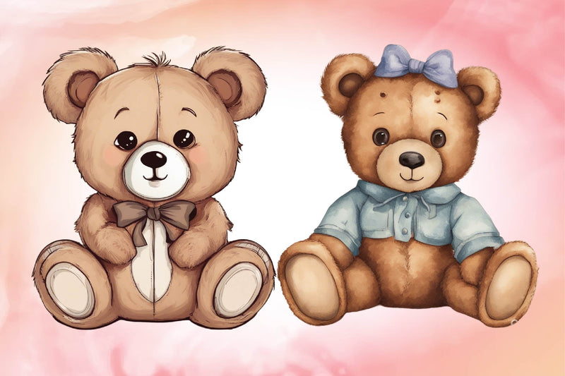 Teddy Bear Clipart Bundle 3 - CraftNest - Digital Crafting and Art