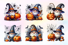 Cute Halloween Gnome Clipart Bundle - CraftNest - Digital Crafting and Art