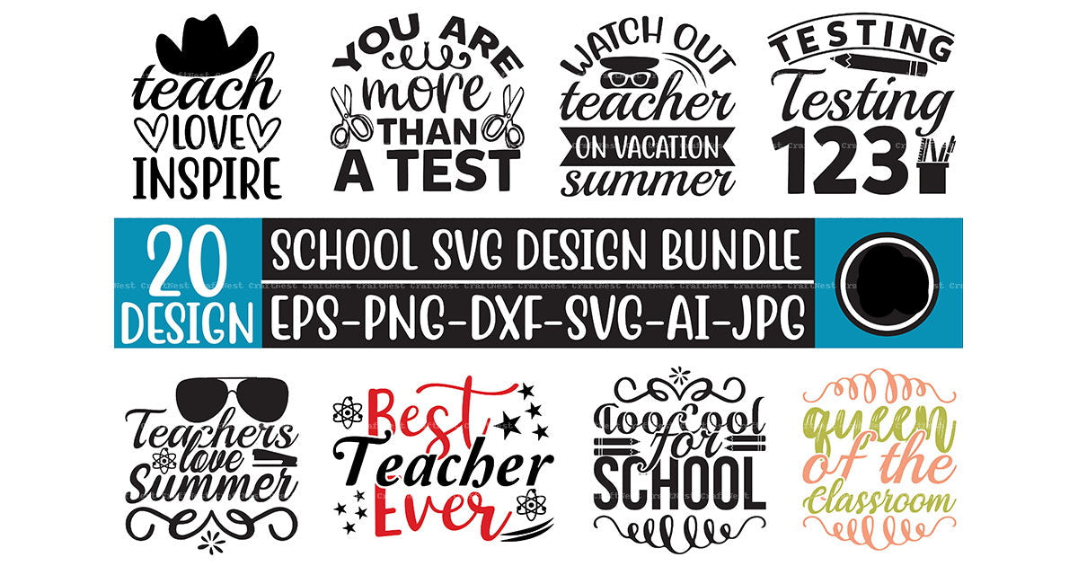 School T-Shirt SVG Bundle