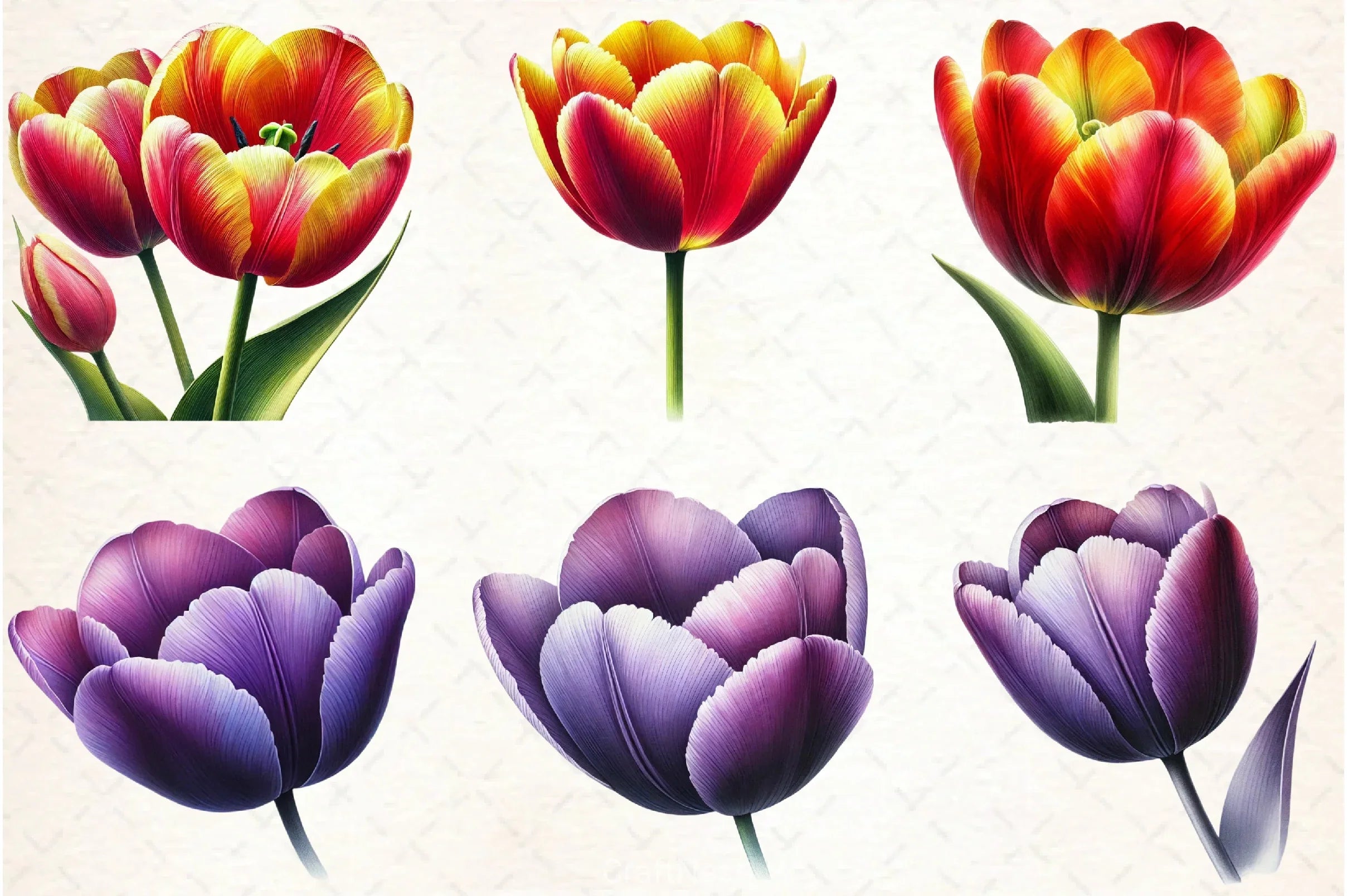 Spring Tulip Clipart Bundle - CraftNest - Digital Crafting and Art