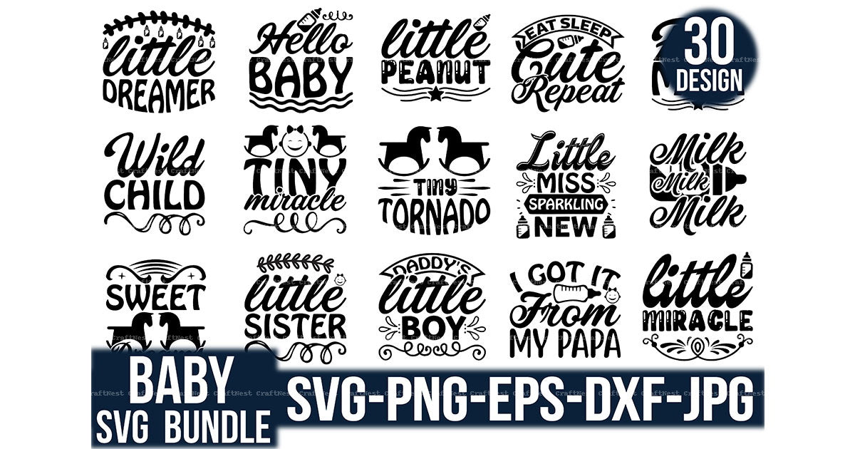 Baby Design SVG Bundle 3