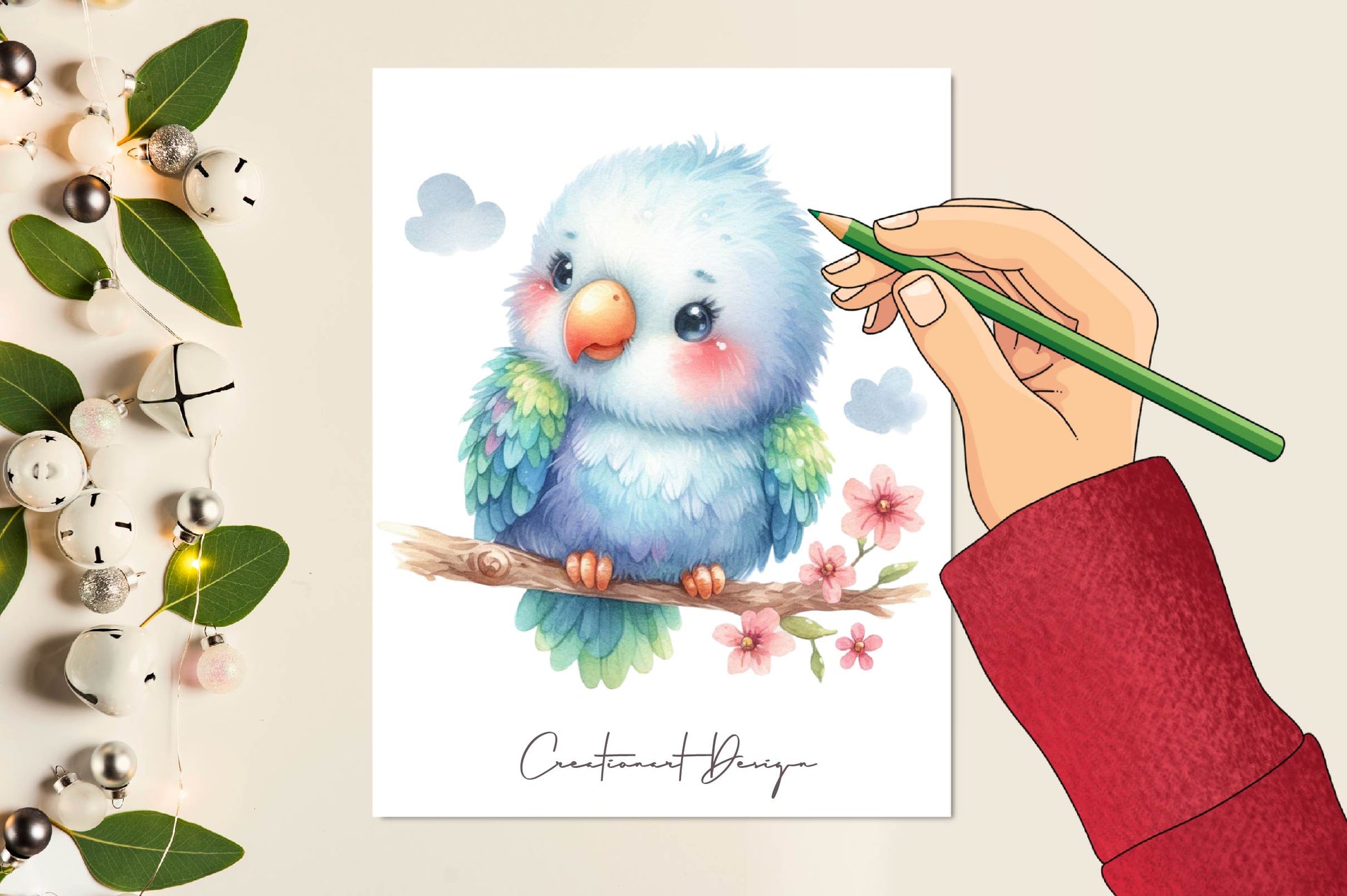 Parrot Art Nursery Clipart Bundle - CraftNest - Digital Crafting and Art
