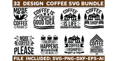Coffee SVG Bundle 1 - CraftNest - Digital Crafting and Art