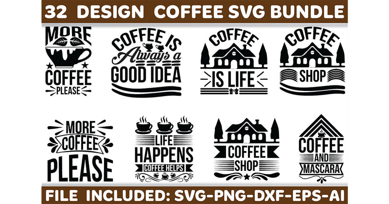 Coffee SVG Bundle 1 - CraftNest - Digital Crafting and Art
