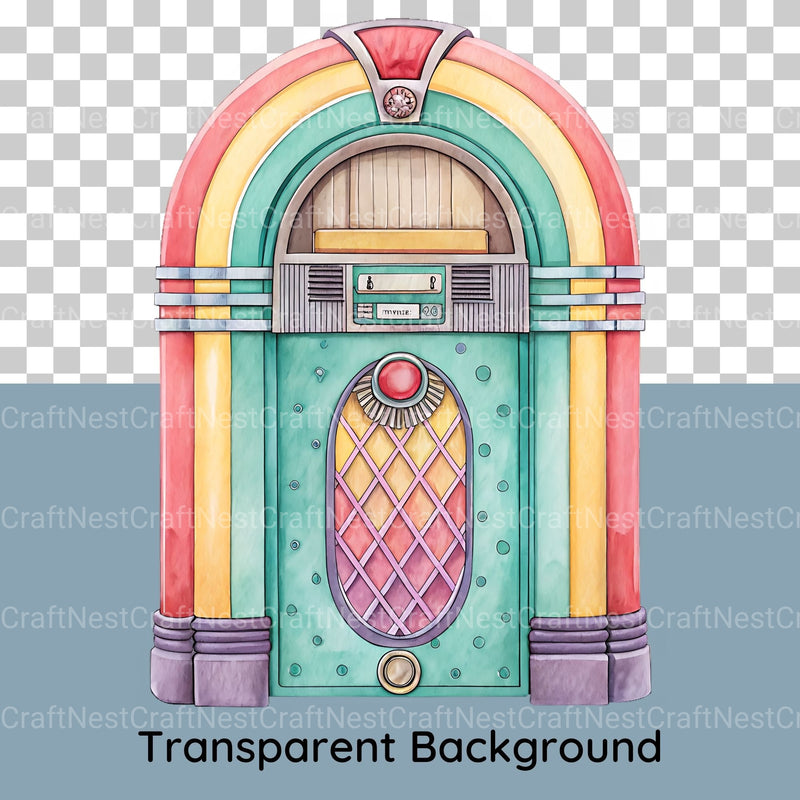 Jukebox 1 Clipart Bundle - CraftNest - Digital Crafting and Art