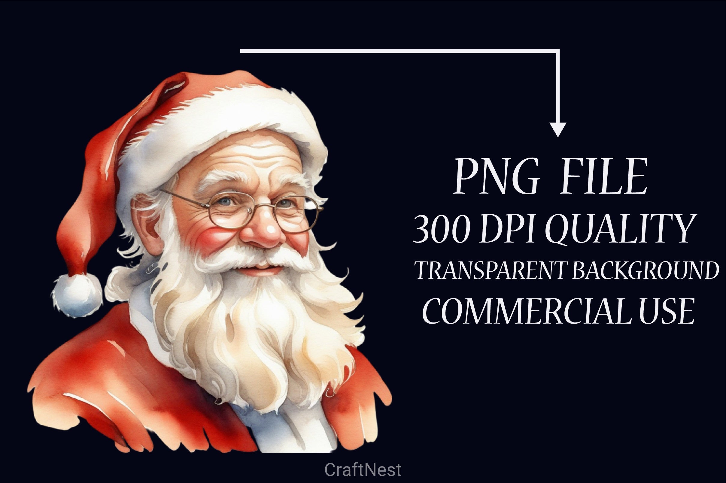Christmas Santa Claus Clipart Bundle 5 - CraftNest - Digital Crafting and Art