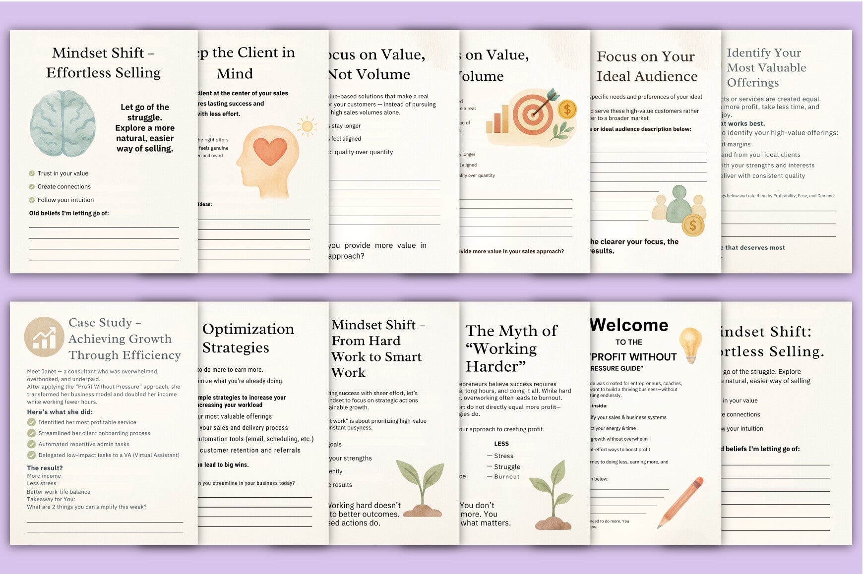 The Profit Without Pressure Guide Planner
