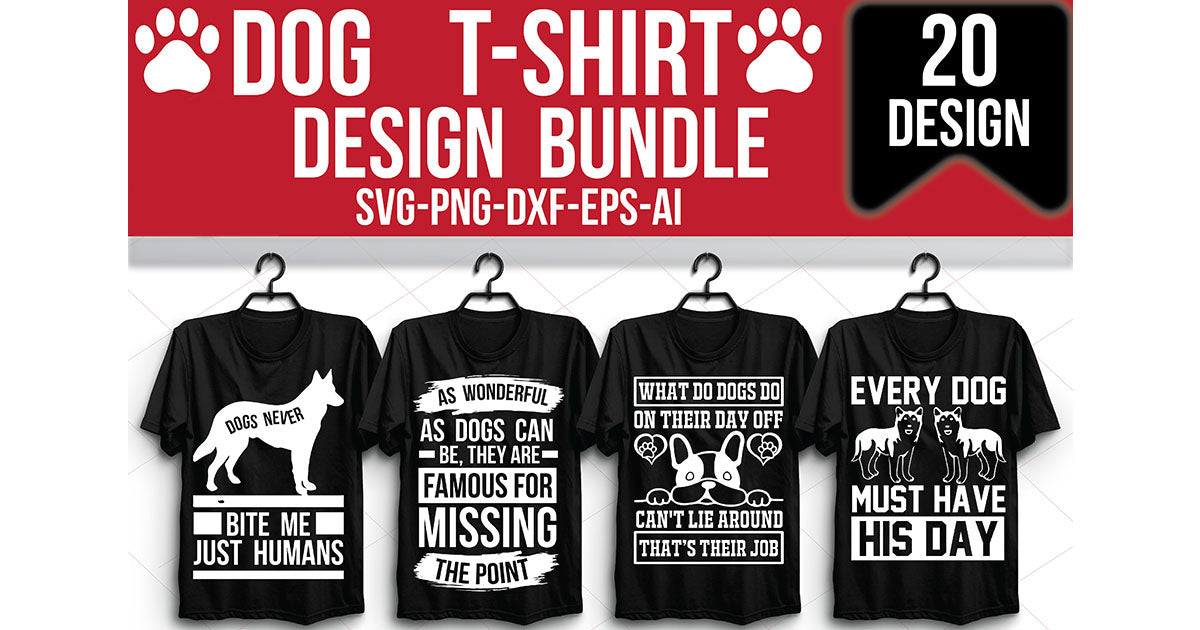 Dog T-Shirt Bundle 5 - CraftNest - Digital Crafting and Art