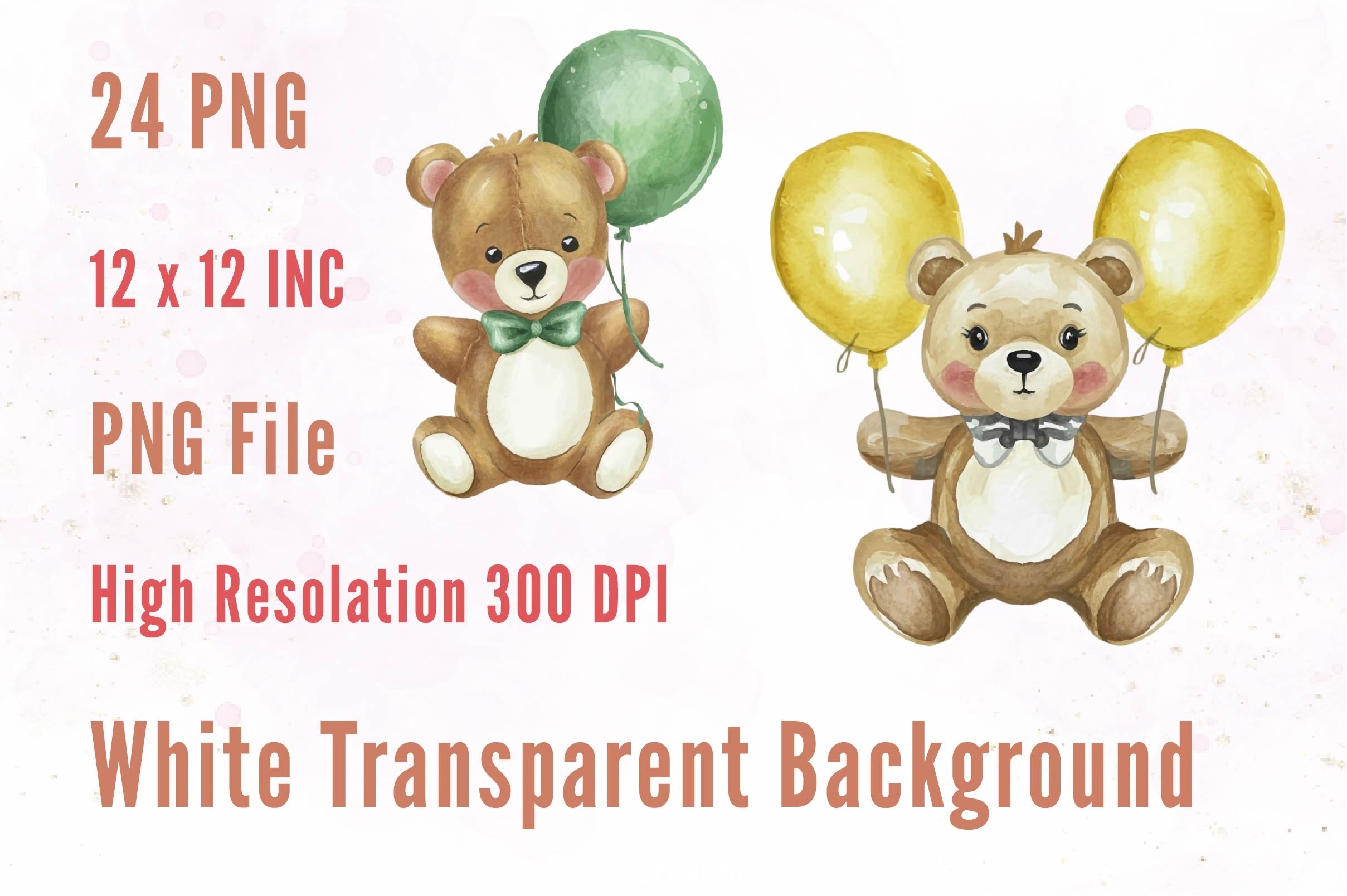 Teddy Bear Clipart Bundle 6 - CraftNest - Digital Crafting and Art