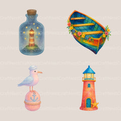 Nautical 2 Clipart Bundle - CraftNest - Digital Crafting and Art