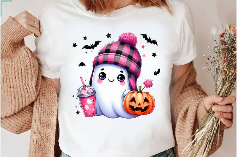 Cute Ghost Cute Halloween Clipart Bundle 7 - CraftNest - Digital Crafting and Art