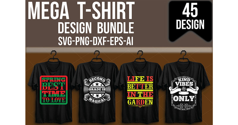 Mega T-Shirt Bundle 1 - CraftNest - Digital Crafting and Art