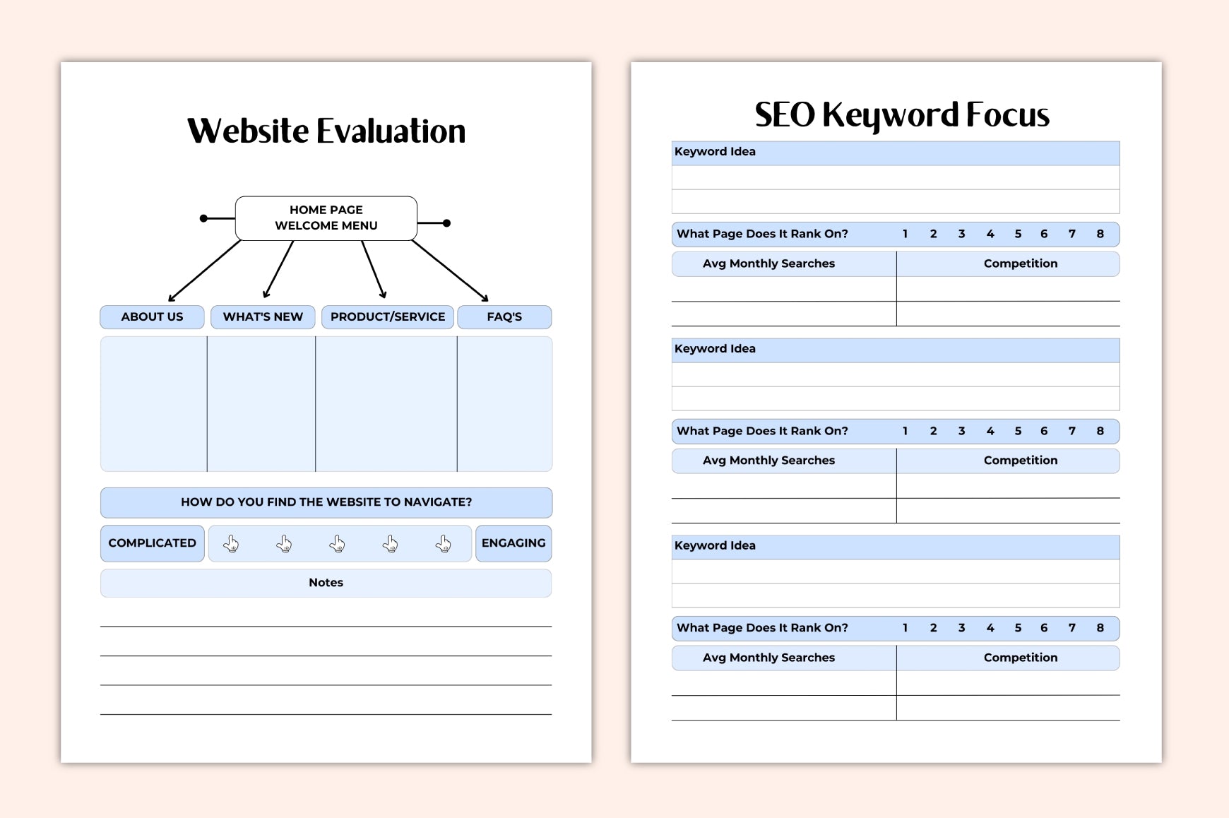 Website Strategy Planner