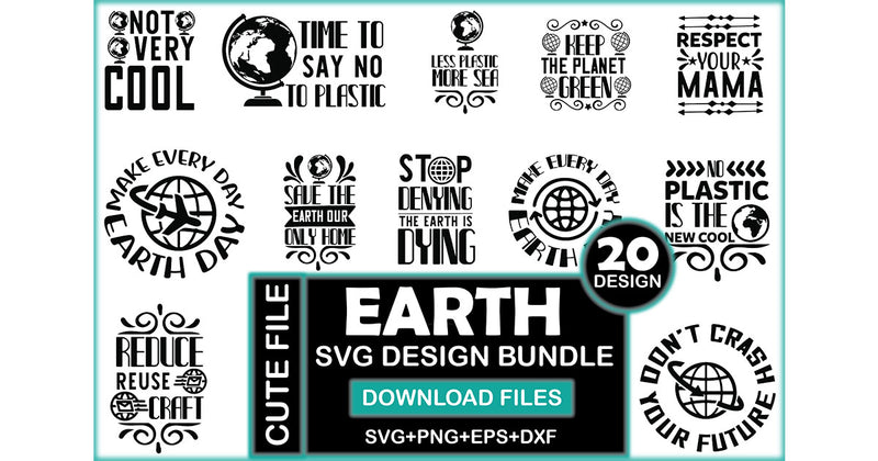 Earth SVG Bundle - CraftNest - Digital Crafting and Art