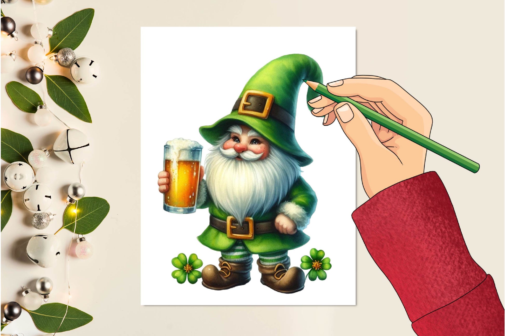 St Patrick'S Gnome Clipart Bundle - CraftNest - Digital Crafting and Art