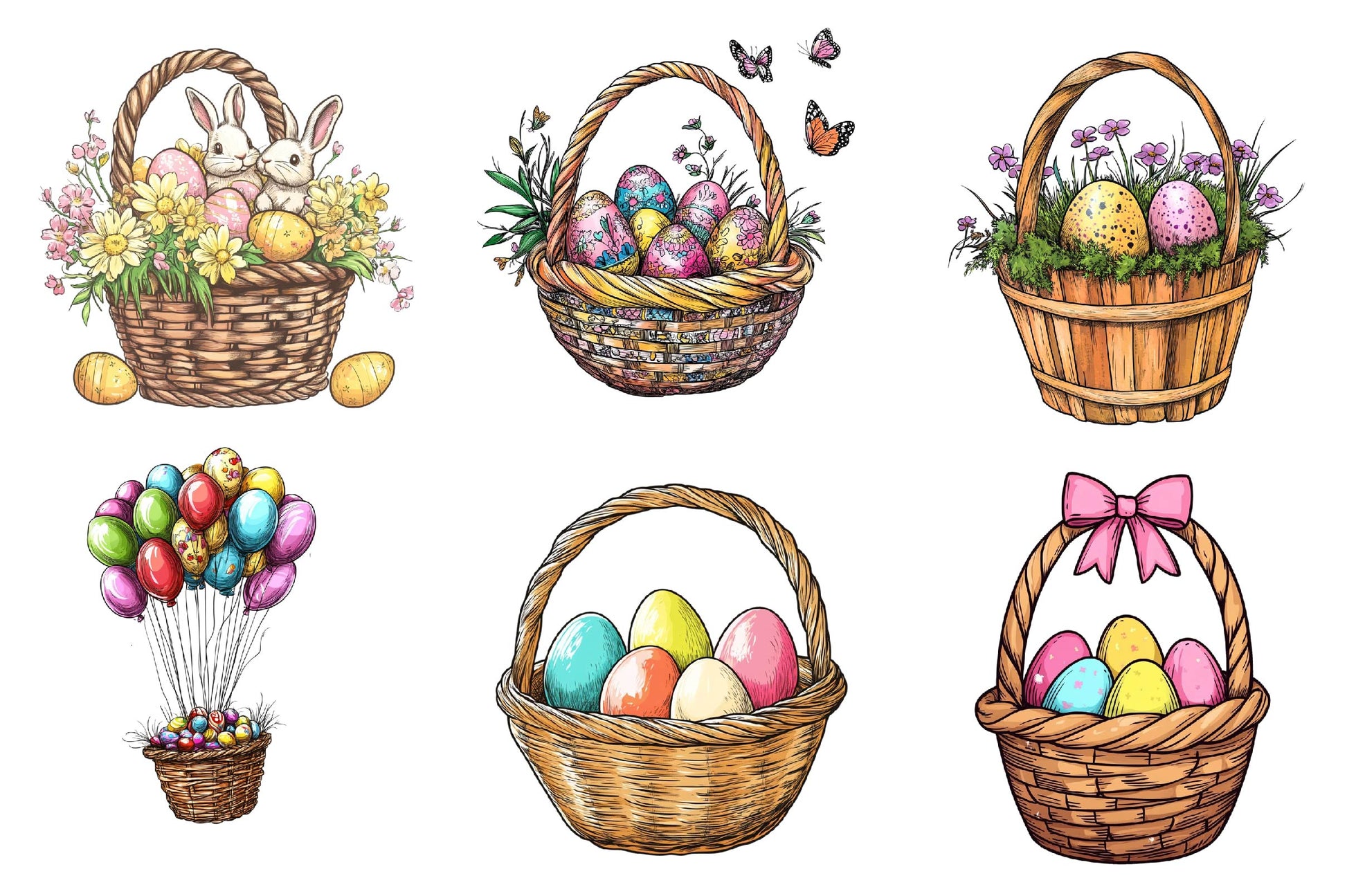 Easter Basket Clipart Bundle 1 - CraftNest - Digital Crafting and Art