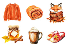 Fall Lazy Day Clipart Bundle 1 - CraftNest - Digital Crafting and Art