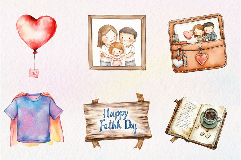 Fathers Day Clipart Bundle - CraftNest - Digital Crafting and Art