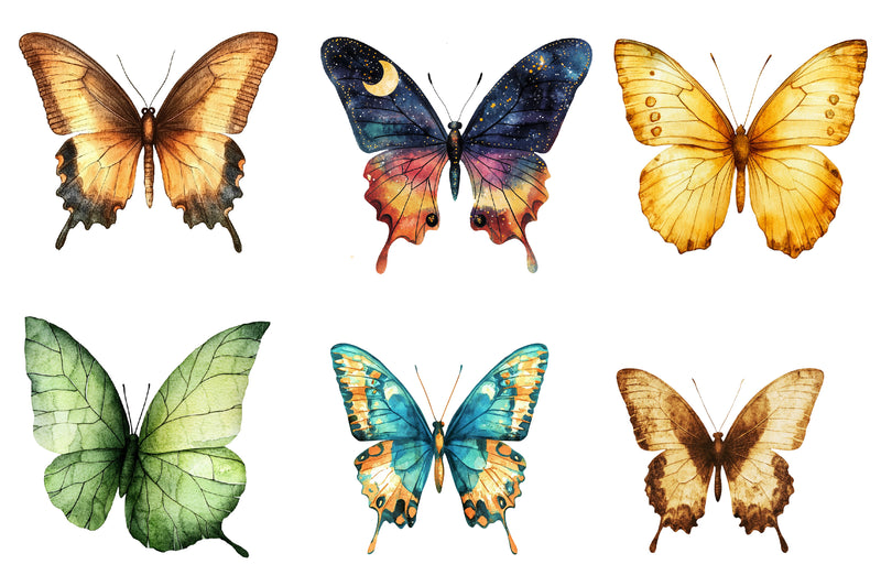 Butterfly Silhouettes Clipart Bundle - CraftNest - Digital Crafting and Art