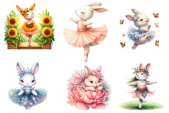 Ballerina Bunny Clipart Bundle - CraftNest - Digital Crafting and Art