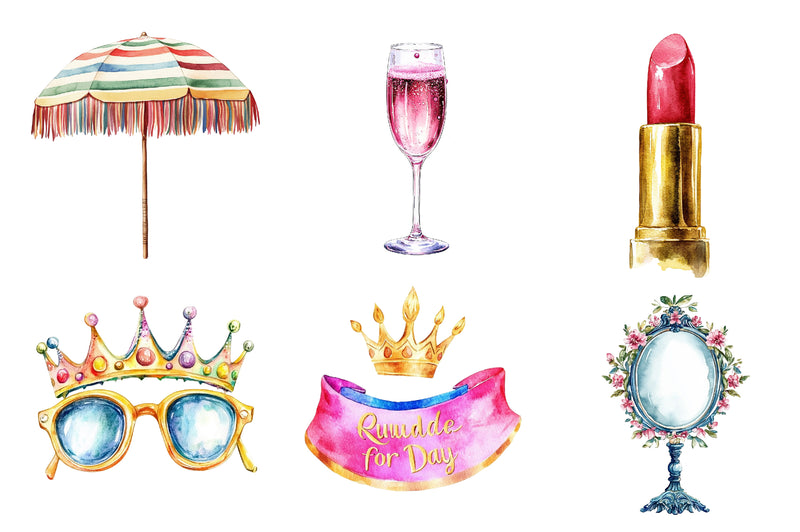 Birthday Queen Clipart Bundle - CraftNest - Digital Crafting and Art