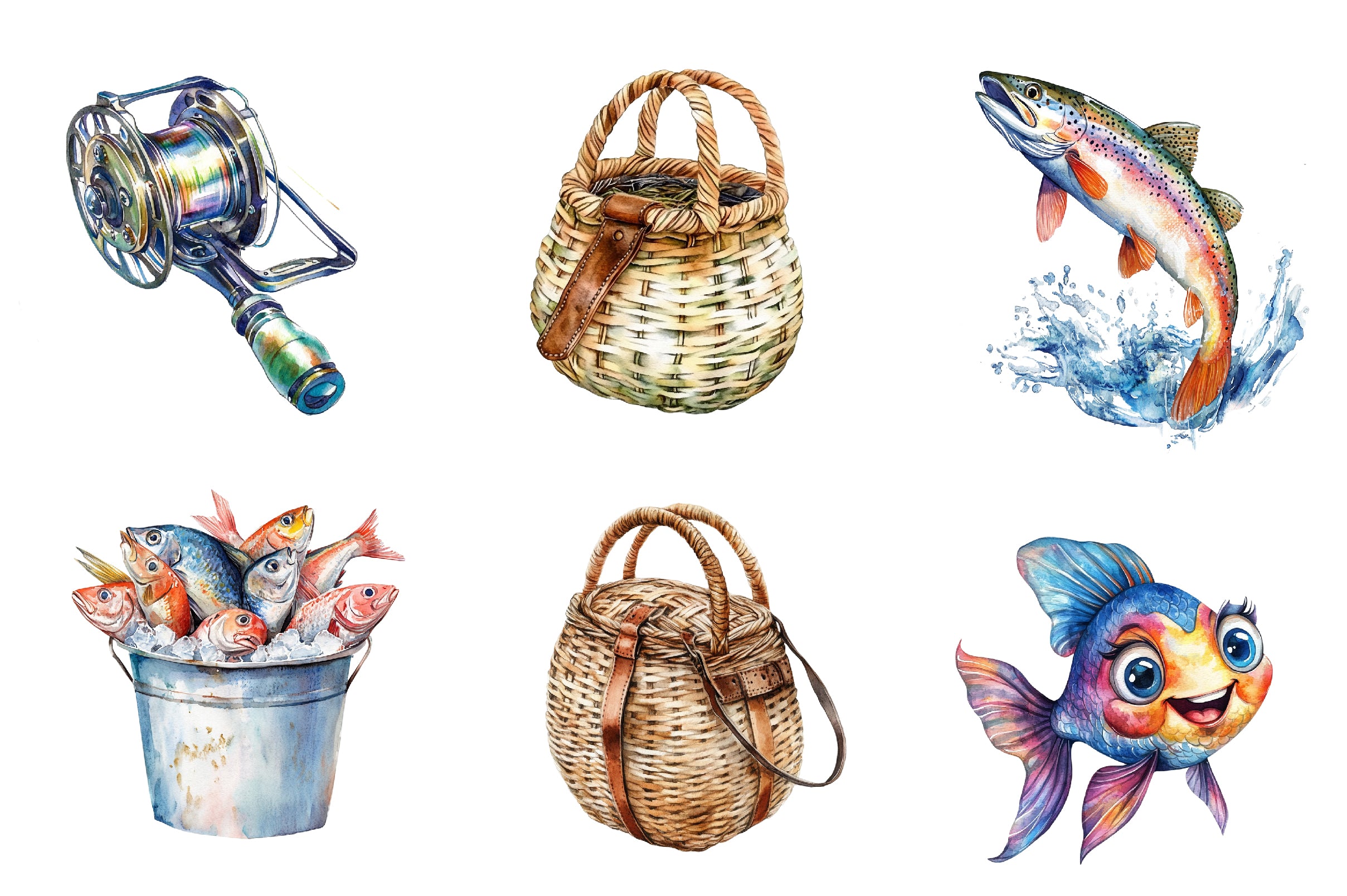 Fishing Clipart Bundle - CraftNest - Digital Crafting and Art