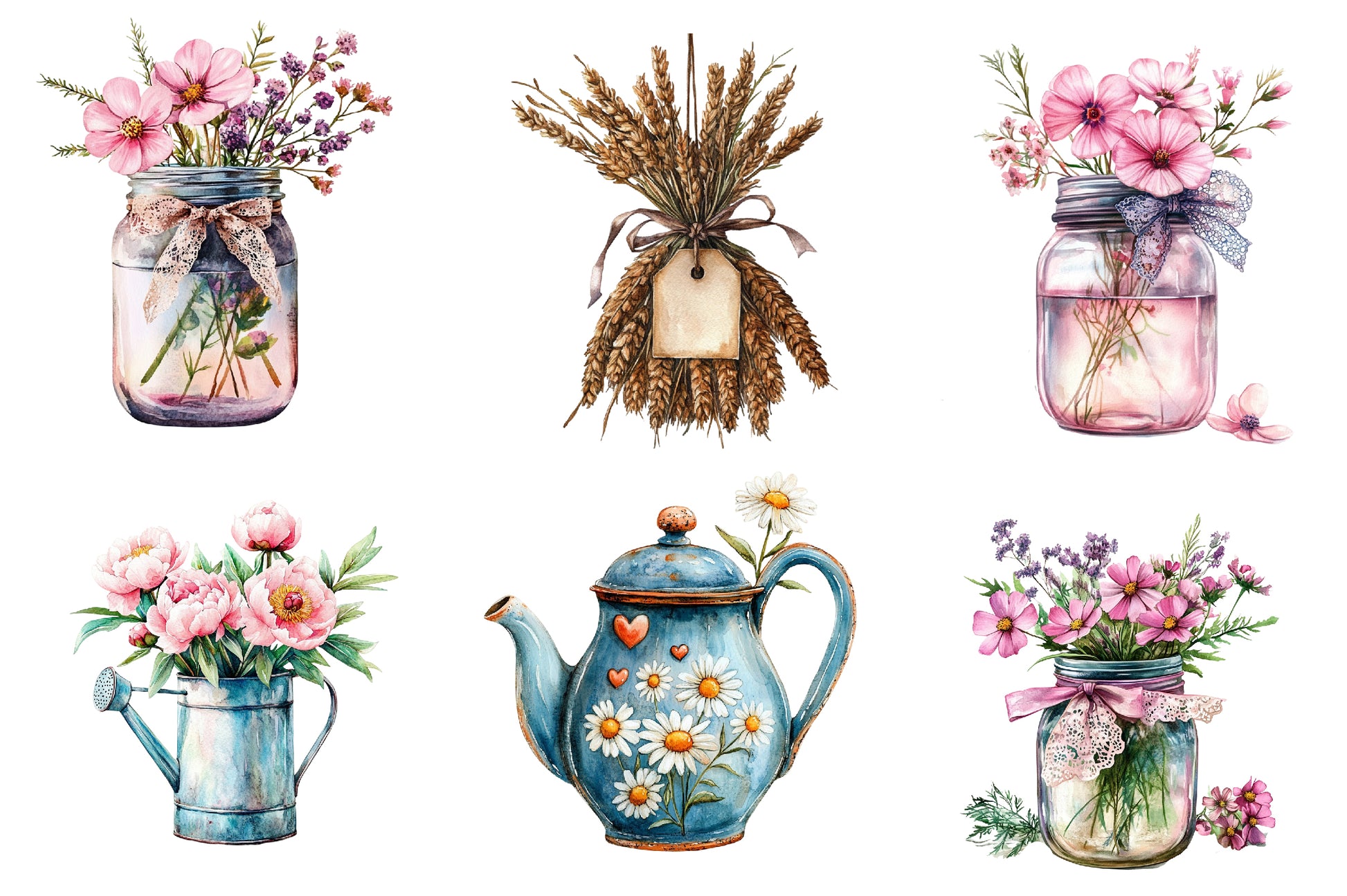 Rustic Mothers Day Clipart Bundle - CraftNest - Digital Crafting and Art