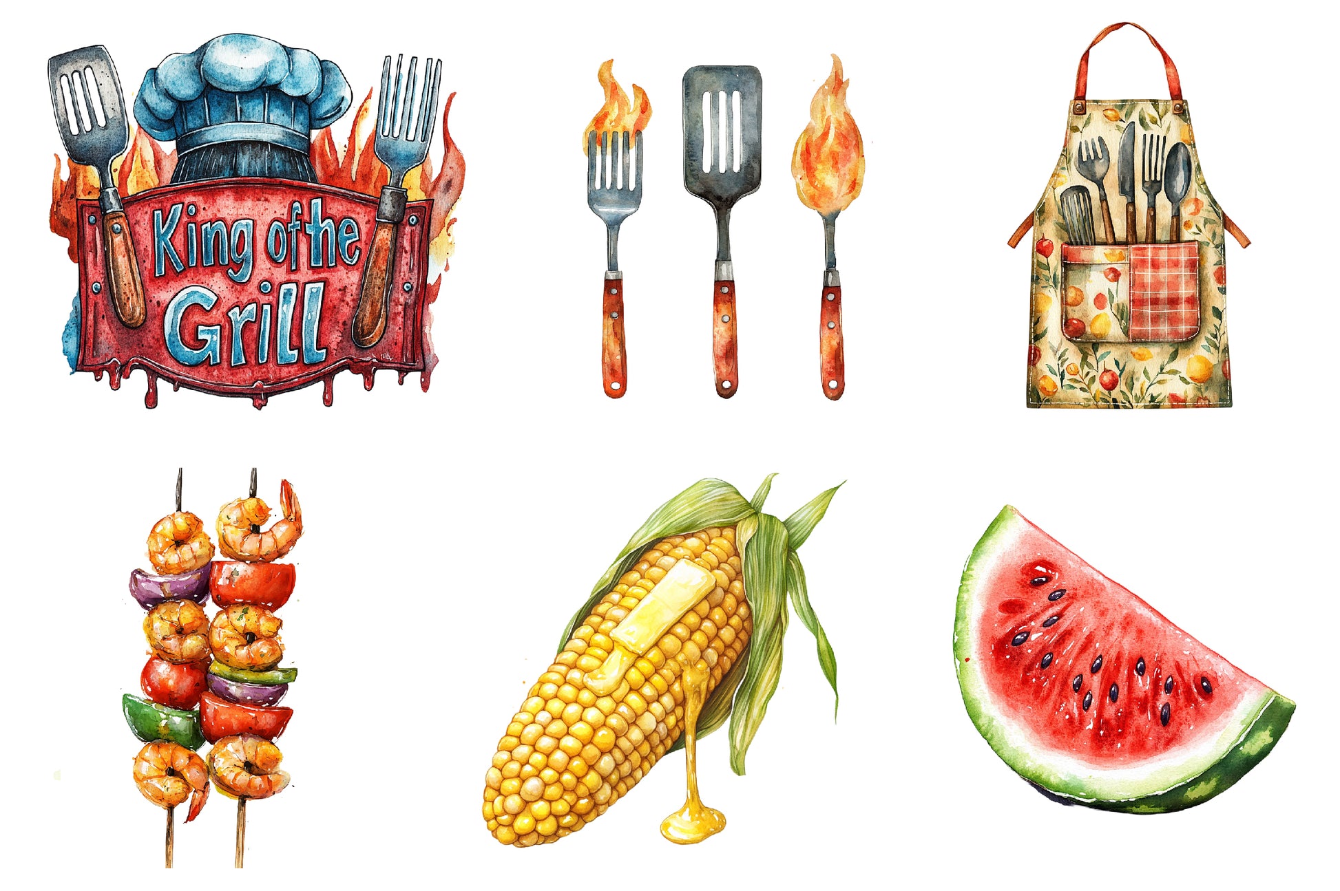 Summer Barbecue Day Clipart Bundle - CraftNest - Digital Crafting and Art