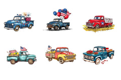 Rustic 4th Of July Truck Clipart Bundle - CraftNest - Digital Crafting and Art