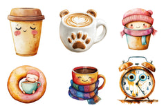 Cartoonish Coffee Collection Clipart Bundle - CraftNest - Digital Crafting and Art