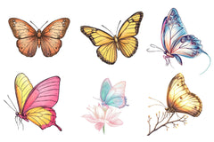 Summer Butterfly Clipart Bundle 2 - CraftNest - Digital Crafting and Art