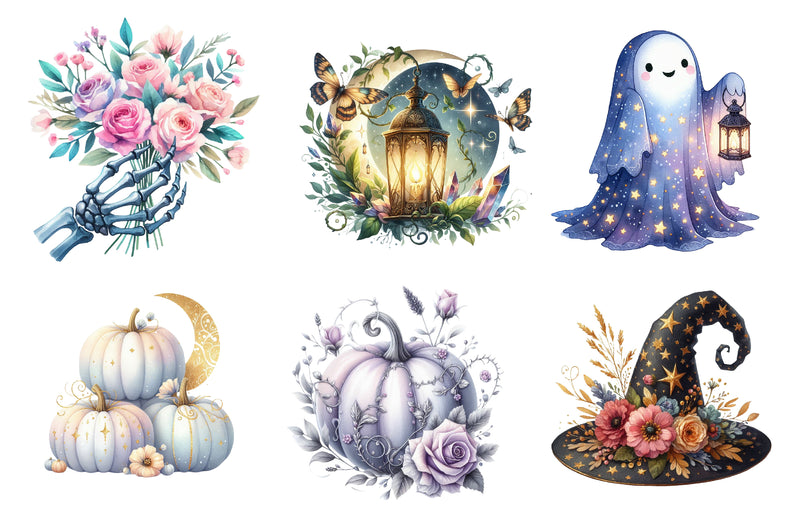 Beautiful Halloween Clipart Bundle - CraftNest - Digital Crafting and Art