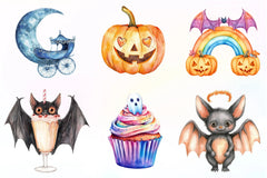 Dreamy Cute Halloween Clipart Bundle - CraftNest - Digital Crafting and Art