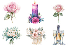 Elegant Wedding Clipart Bundle - CraftNest - Digital Crafting and Art