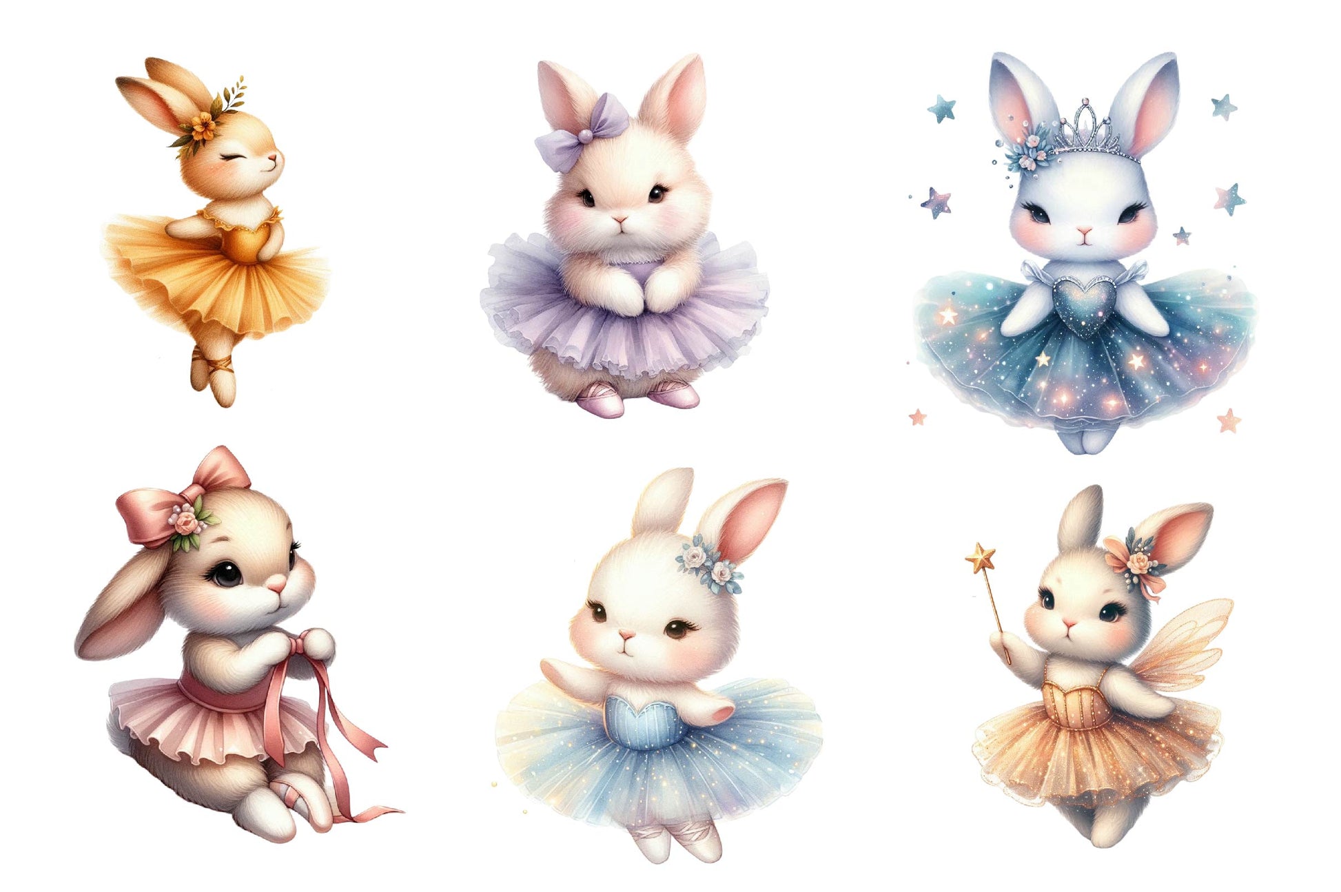 Ballerina Bunny Clipart Bundle - CraftNest - Digital Crafting and Art