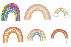 Boho Rainbow Clipart Bundle 1 - CraftNest - Digital Crafting and Art