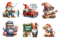Fathers Day Gnome Clipart Bundle - CraftNest - Digital Crafting and Art