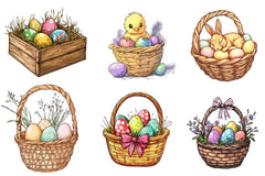 Easter Basket Clipart Bundle 1 - CraftNest - Digital Crafting and Art