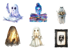 Antique Halloween Ghost Clipart Bundle - CraftNest - Digital Crafting and Art