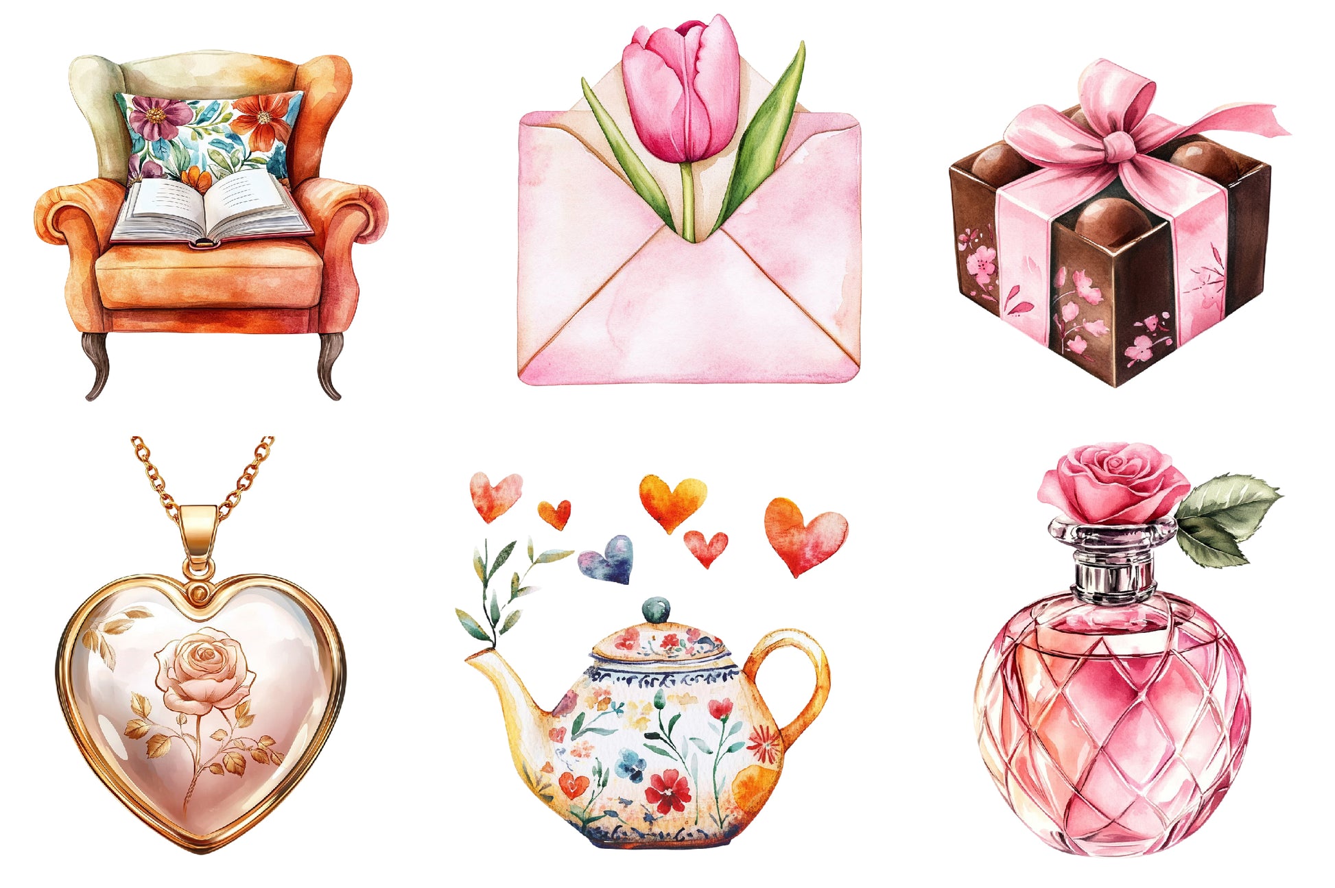 Romantic Mothers Day Clipart Bundle - CraftNest - Digital Crafting and Art