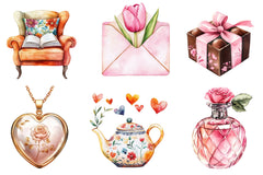 Romantic Mothers Day Clipart Bundle - CraftNest - Digital Crafting and Art