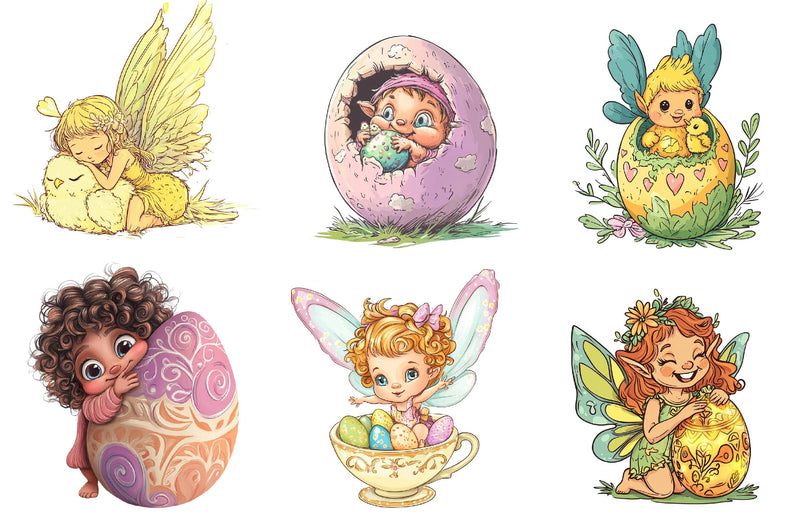 Easter Fairy Clipart Bundle - CraftNest - Digital Crafting and Art