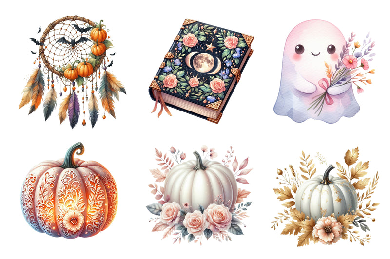 Beautiful Halloween Clipart Bundle - CraftNest - Digital Crafting and Art