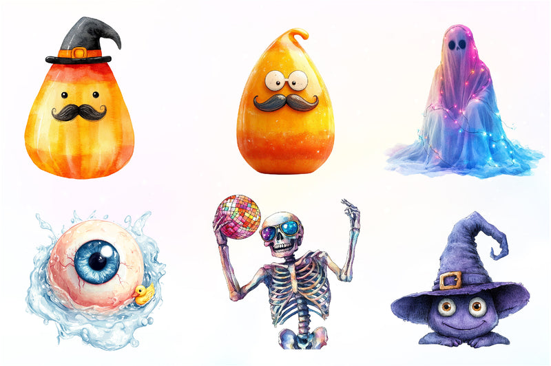 Funny Halloween Clipart Bundle - CraftNest - Digital Crafting and Art