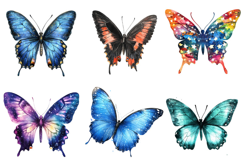 Butterfly Silhouettes Clipart Bundle - CraftNest - Digital Crafting and Art