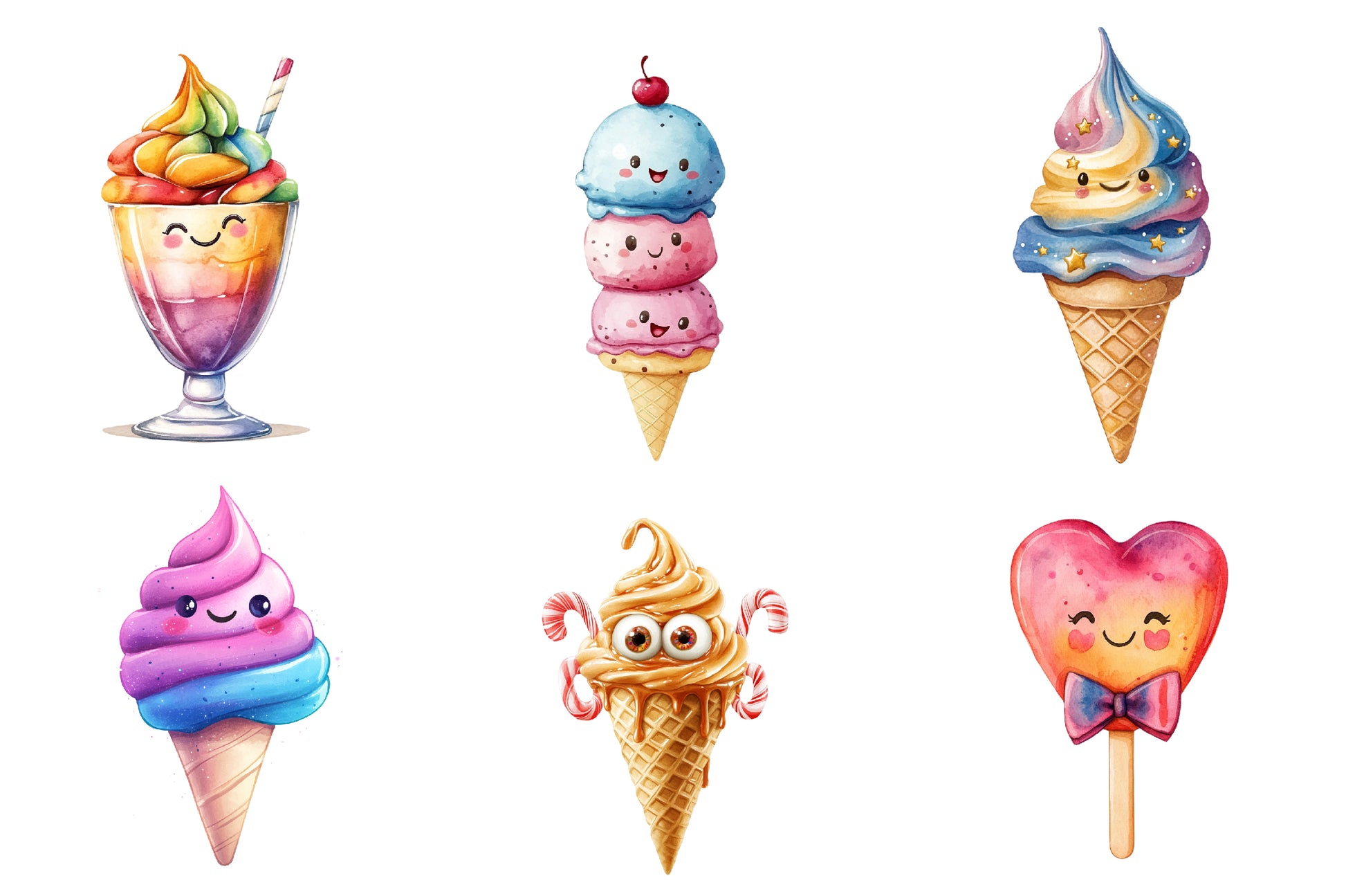 Ice Cream Fun Collection Clipart Bundle - CraftNest - Digital Crafting and Art
