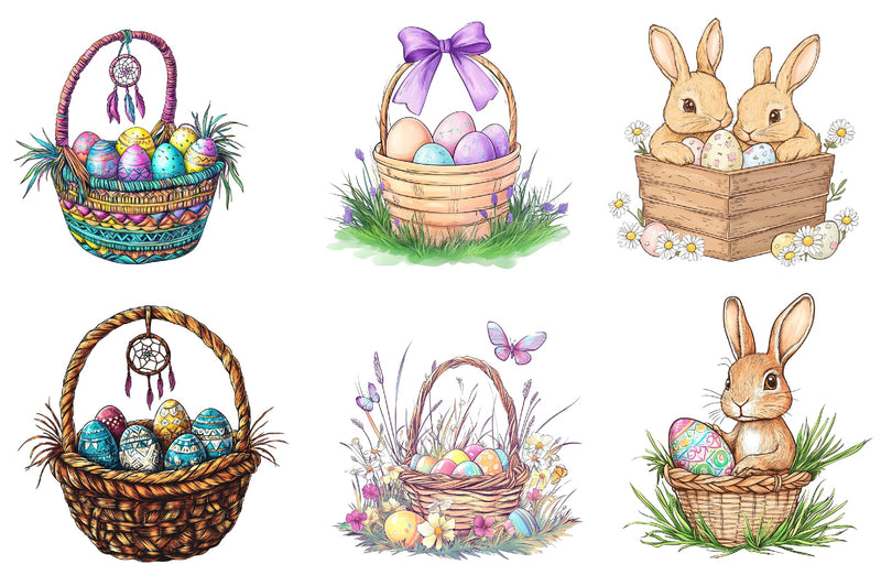 Easter Basket Clipart Bundle 1 - CraftNest - Digital Crafting and Art
