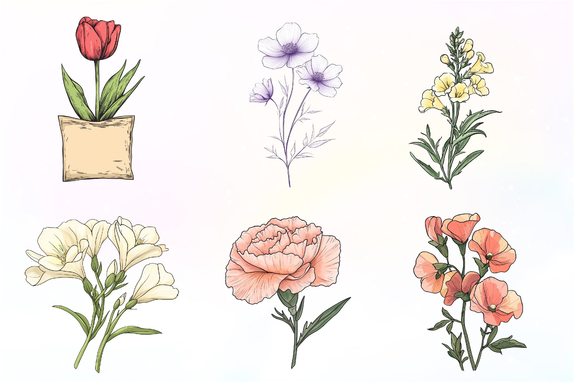 Vintage Flowers Seed Packet Clipart Bundle - CraftNest - Digital Crafting and Art